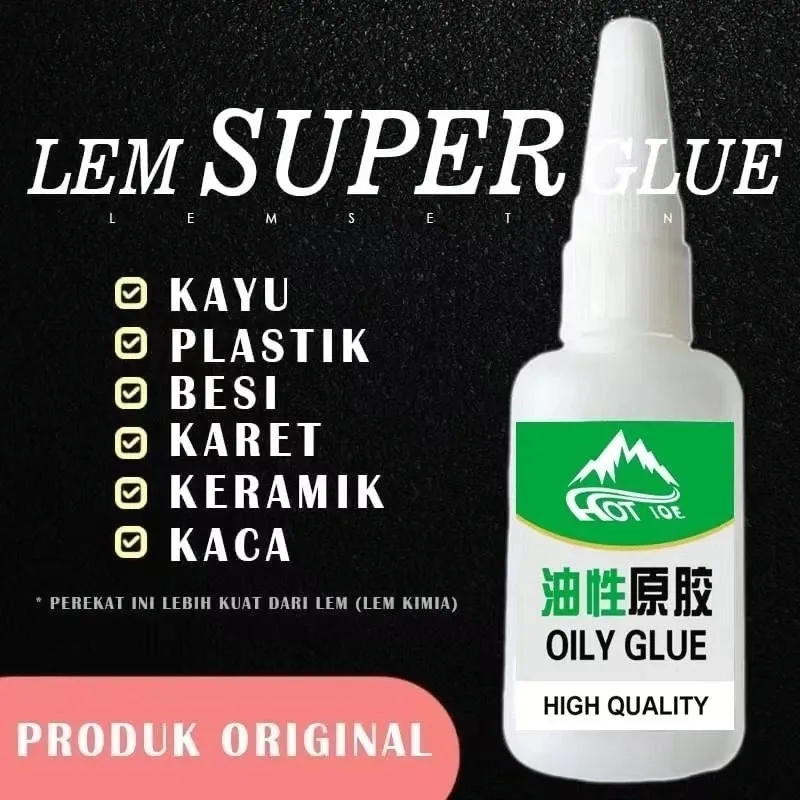 Jamin LEM SETAN SUPER GLUE LEM SERBAGUNA CAIRAN PEREKAT KUAT LEM KOREA