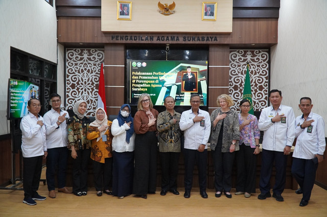 PA Surabaya Terima Kunjungan Tim AIPJ3 Bahas Perlindungan Hak-Hak Perempuan dan Anak serta Inovasi EAC dan Aplikasi RAHMA