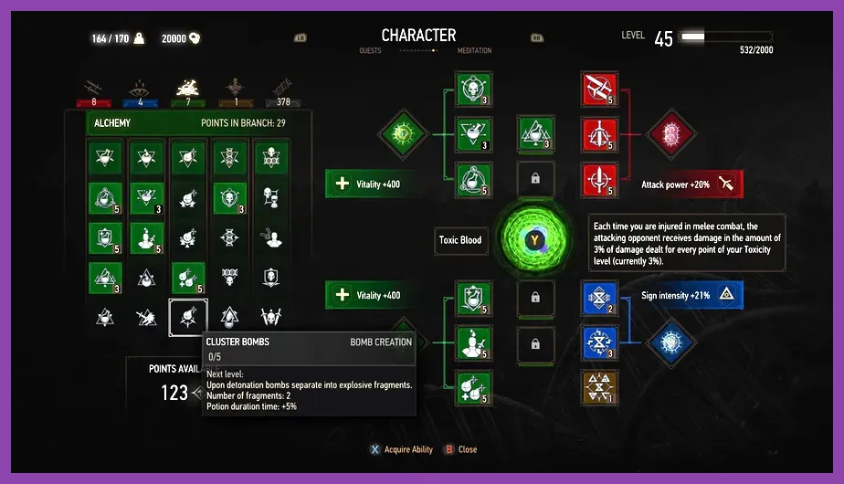 How to Respec Skill Points in The Witcher 3