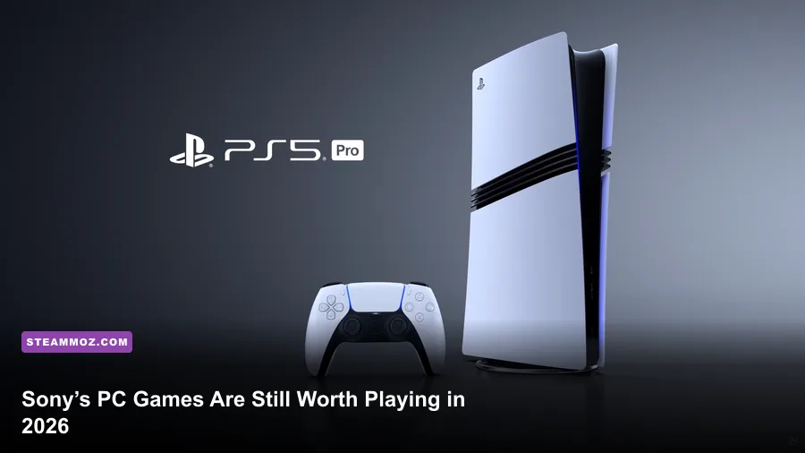 Collage of major Sony PlayStation games available on PC
