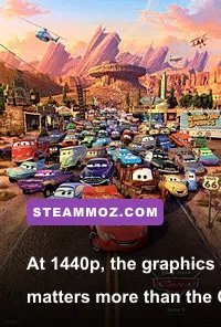 HP OMEN 35L running a demanding PC game at 1440p