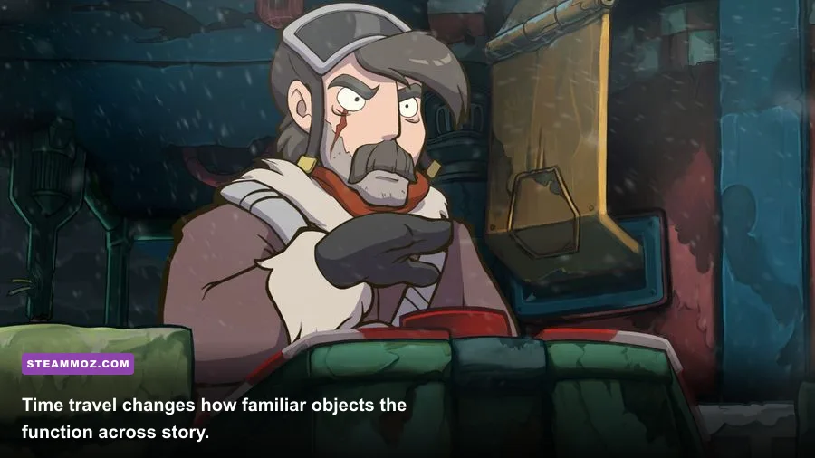 The time travel machine featured in Deponia Doomsday