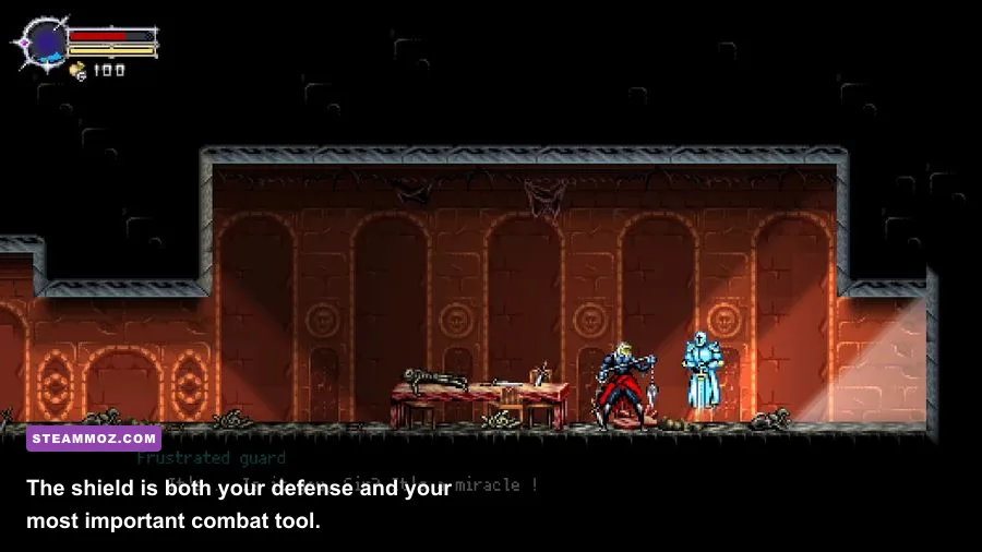 Beyond the Ice Palace 2 shield combat during a boss encounter