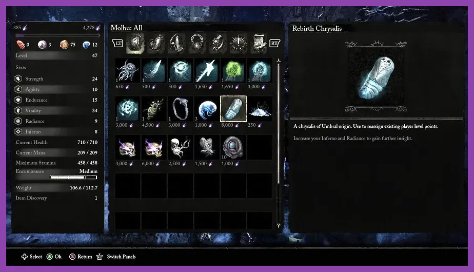 How to Respec Skill Points in Lords of the Fallen