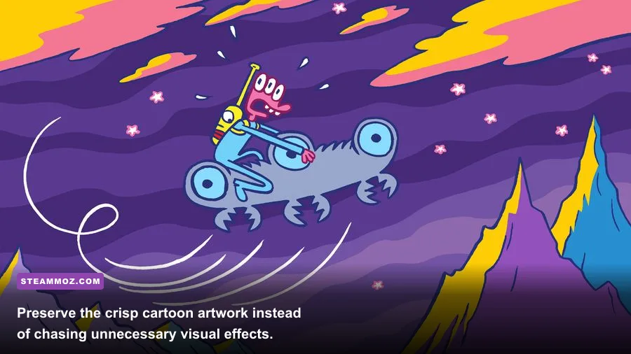 Glorkian Warrior The Trials of Glork detailed 2D cartoon art