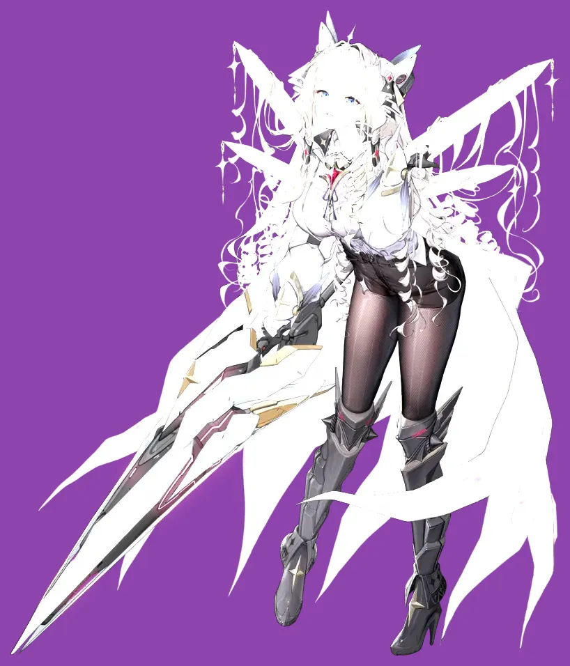 Defender and Supporter Nikke characters Crown and Liter