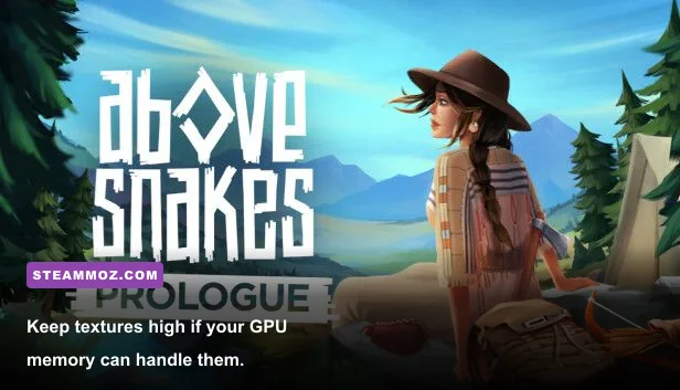 Above Snakes official PC wallpaper showing the floating world
