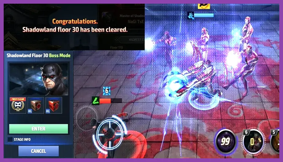 B-Tier heroes for Shadowland in Marvel Future Fight
