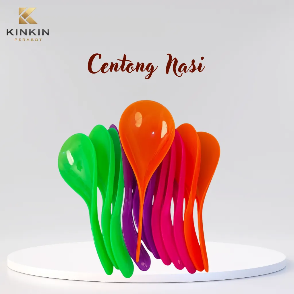 Centong Nasi Plastiik Warna Pelangi