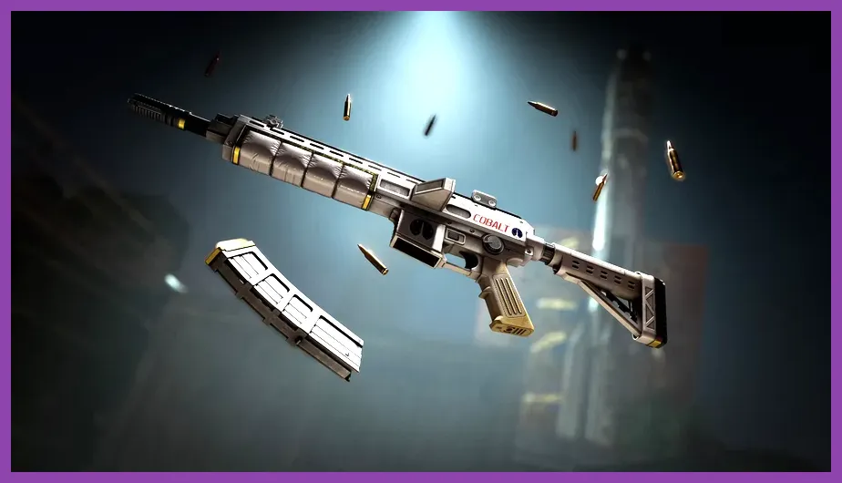 Rust AK-47 LR-300 and MP5 weapons in an inventory and PvP scene