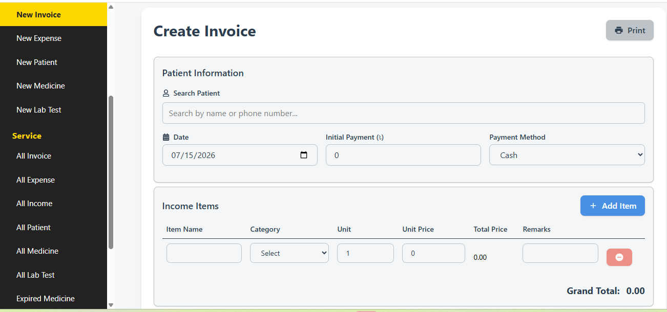 Dr. Irshad Ali Hospital Management System preview