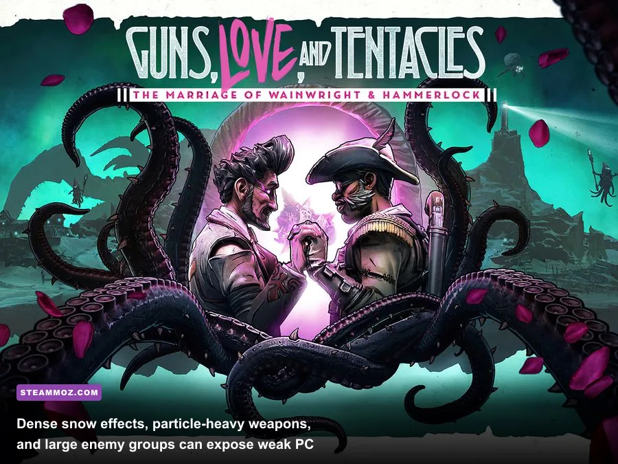 Borderlands 3 Guns Love and Tentacles combat encounter on Xylourgos