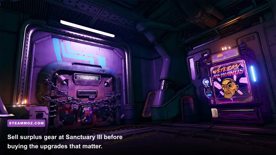 Borderlands 3 Sanctuary III vending machines and Marcus Munitions