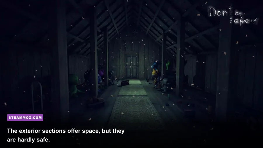The ominous forest environment in Don't Be Afraid