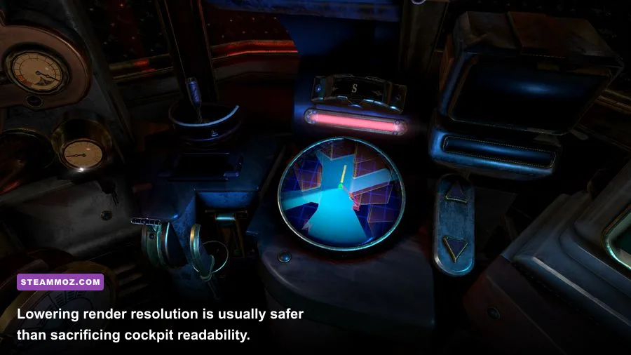 A Rogue Escape VR mech escape room cockpit wallpaper