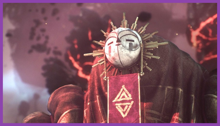 Concept art of the Veiled Sentinel boss from Clair Obscur Expedition 33
