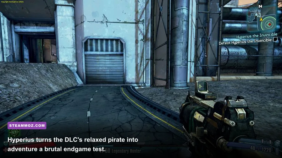 Hyperius the Invincible raid boss in Borderlands 2 Captain Scarlett DLC