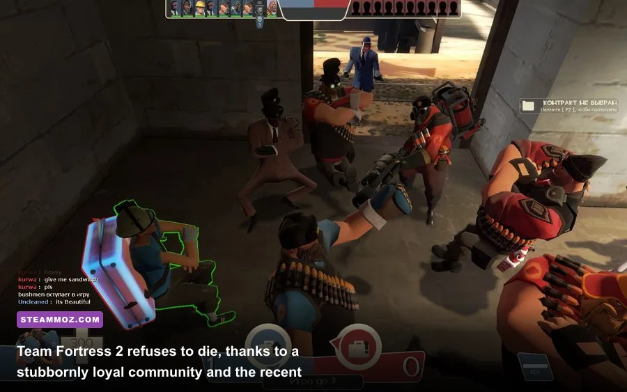 Team Fortress 2 classic class-based shooter gameplay