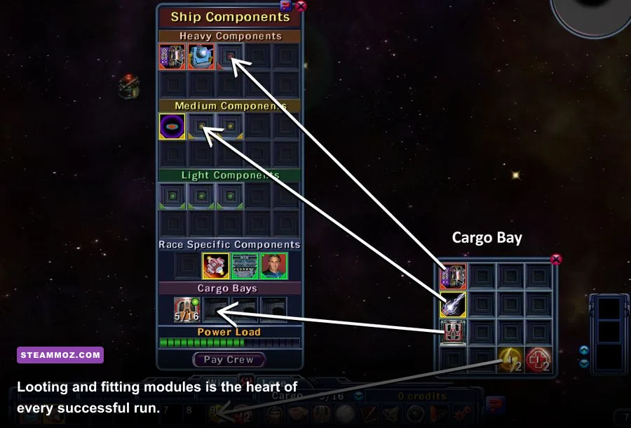 Drox Operative 2 spacecraft equipment and module inventory