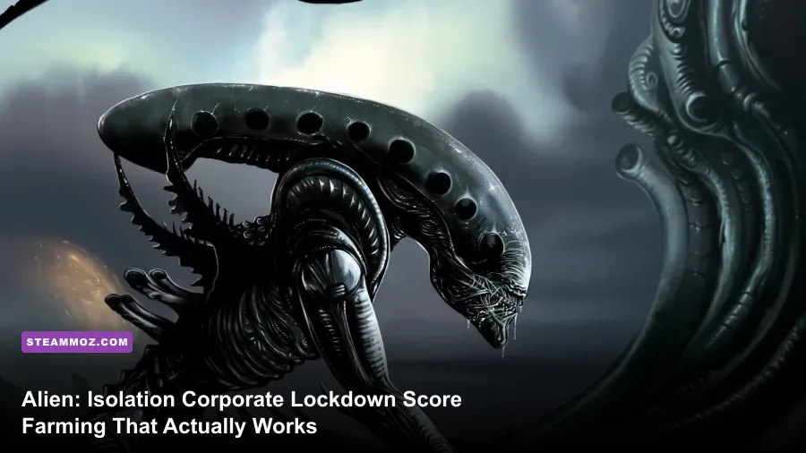 Alien: Isolation Corporate Lockdown DLC with the Xenomorph hunting through Sevastopol Station