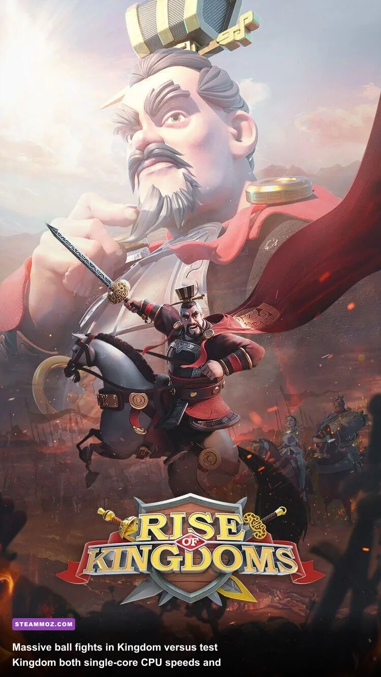 Dozens of commander marches fighting in a dense cluster during KvK in Rise of Kingdoms