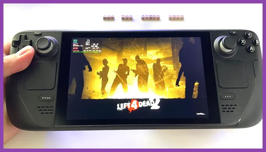 Four survivors aiming AK-47 against zombie horde