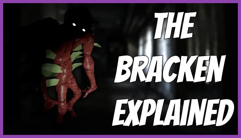 The deadly Bracken monster staring down a dark corridor in Lethal Company