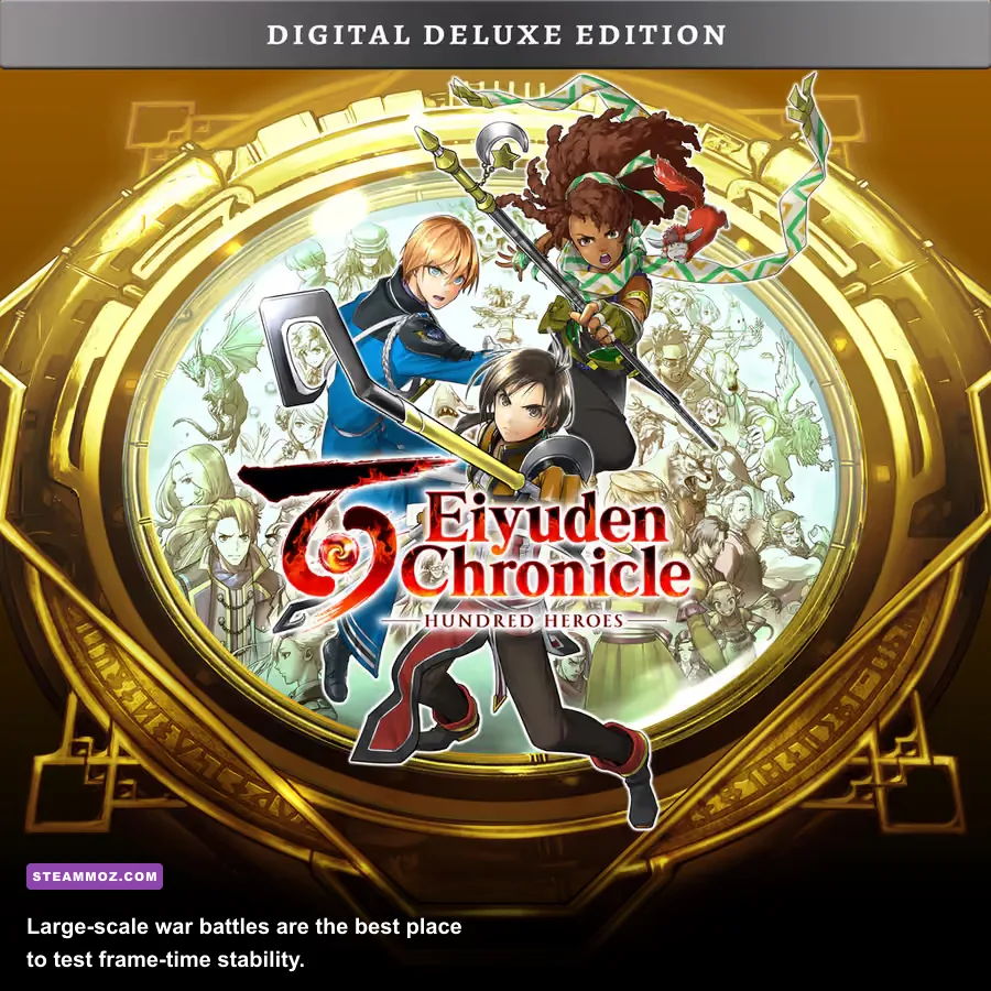 Eiyuden Chronicle Hundred Heroes large-scale war battle with many characters on screen