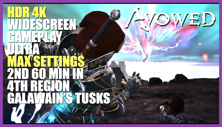 Avowed 1440p PC gameplay in a detailed forest environment