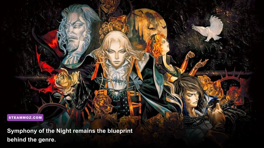 Alucard exploring Dracula's castle in Castlevania Symphony of the Night