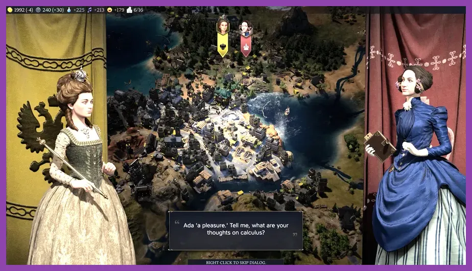 Civilization 7 science and culture leaders developing advanced cities