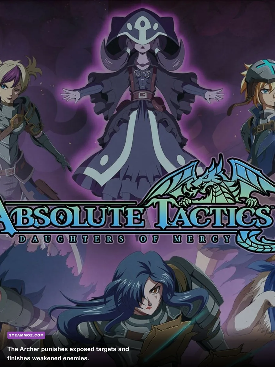 Archer attacking an enemy from range in Absolute Tactics Daughters of Mercy