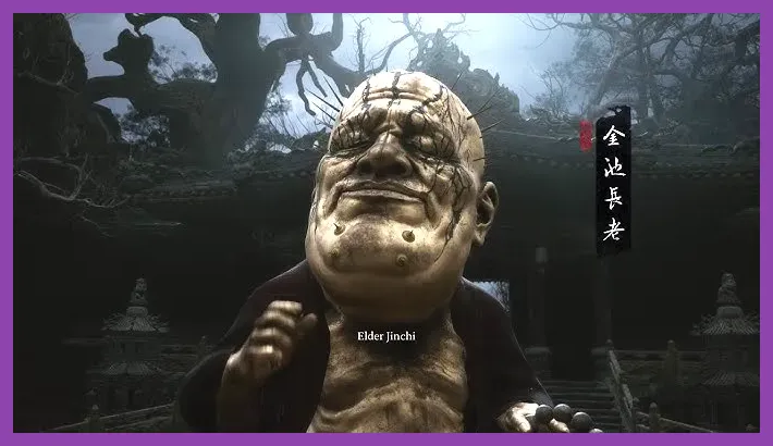 Elder Jinchi floating boss battle in Ancient Guanyin Temple Black Myth Wukong