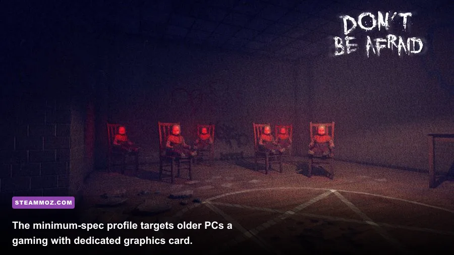Don't Be Afraid dark corridor gameplay screenshot for PC requirements article