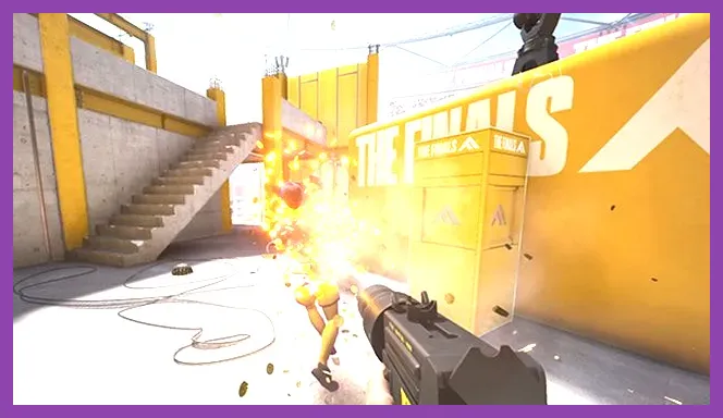The Finals chaotic cashout match featuring destructible environments