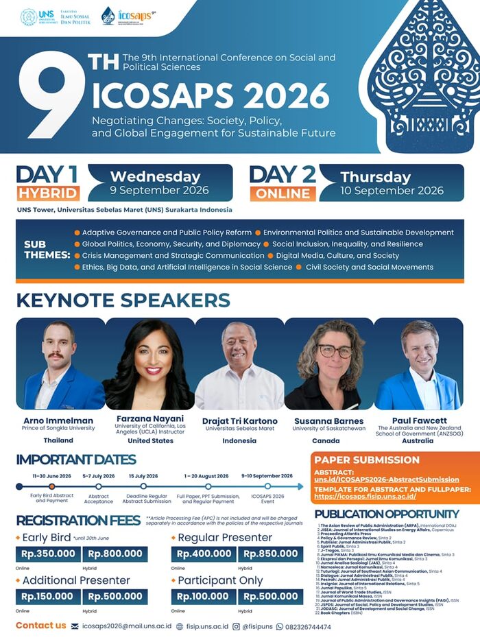 9th ICOSAPS 2026 Poster
