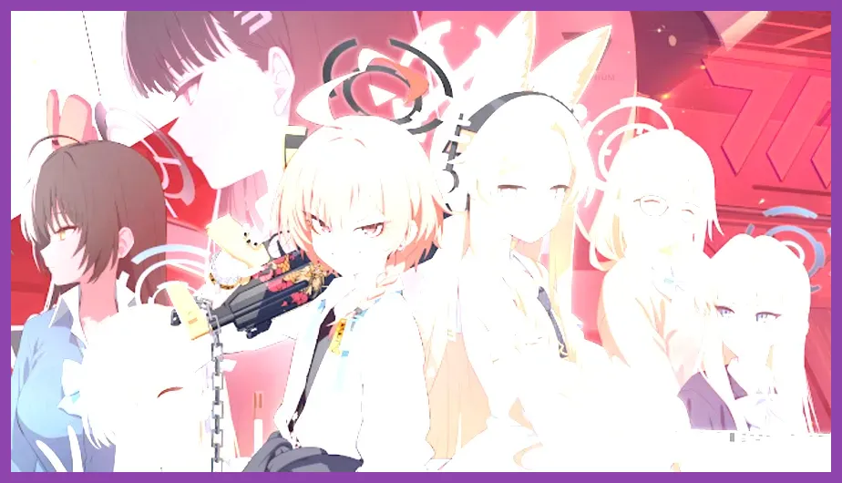 Blue Archive gacha recruitment screen showing a 3-star drop