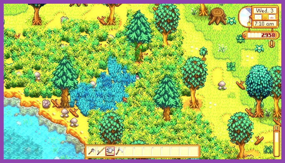 Stardew Valley Android gameplay showing farm and characters