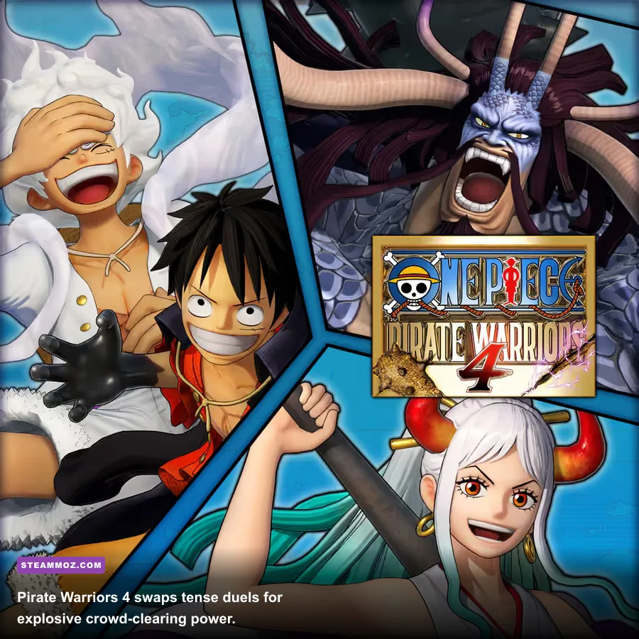 Luffy uses Gear Fourth against a huge enemy army in One Piece Pirate Warriors 4