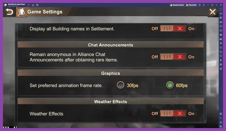 LDPlayer 9 settings configuration for high frame rate mobile games on PC