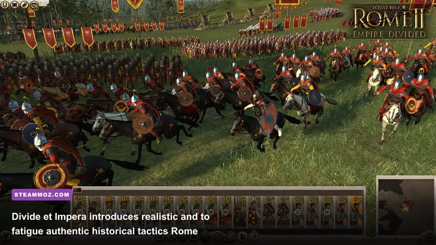 Divide et Impera mod Roman legionaries locked in shield wall formation