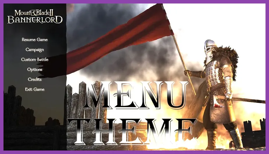 Bannerlord official main menu screen