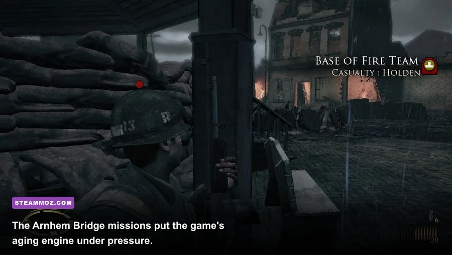 Brothers in Arms Hell's Highway Arnhem bridge mission screenshot