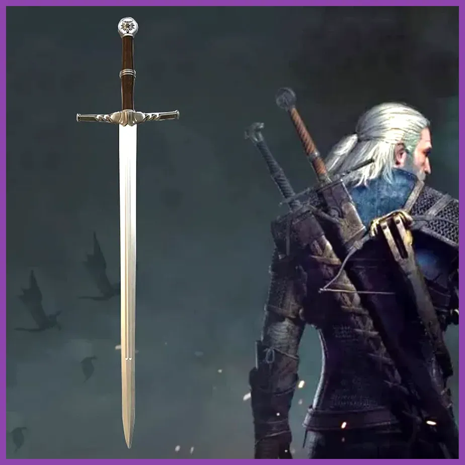 Geralt of Rivia ready for combat in The Witcher 3