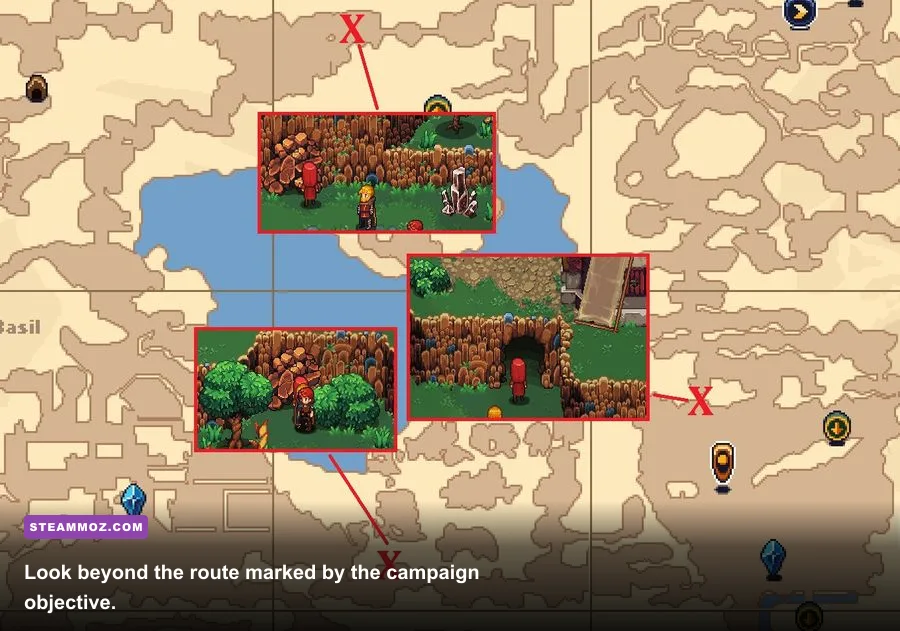 A hidden treasure chest tucked into a dark campaign dungeon in Dungeons
