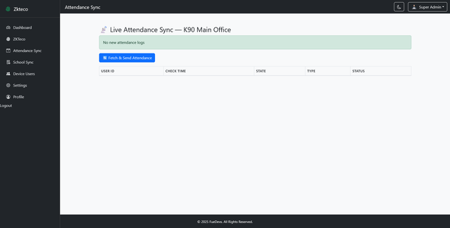 Run Software & Sync Data