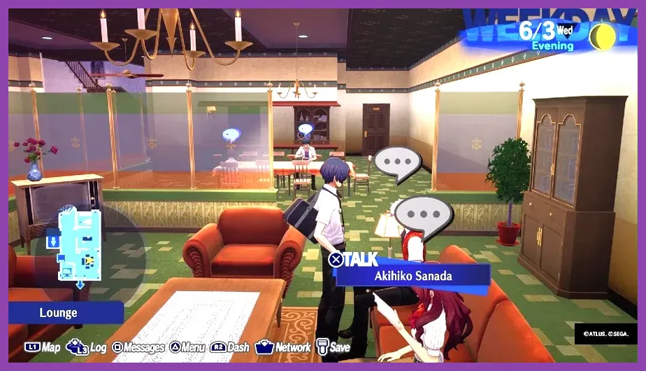 Iwatodai Dorm interior in Persona 3 Reload
