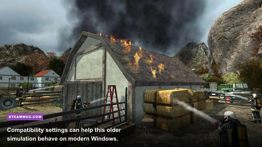 Windows compatibility properties used to run Firefighters 2014