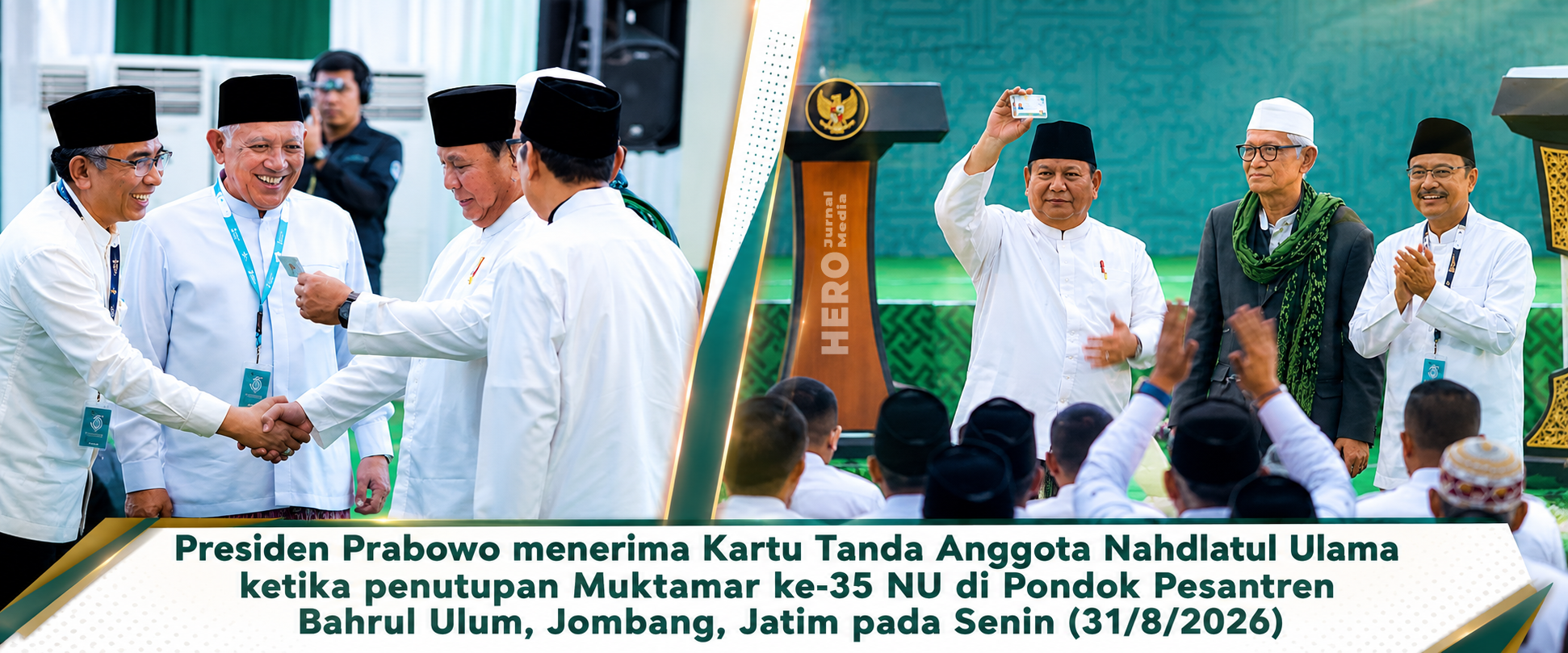 0 A Presiden Prabowo Terima Kartu Anggota NU