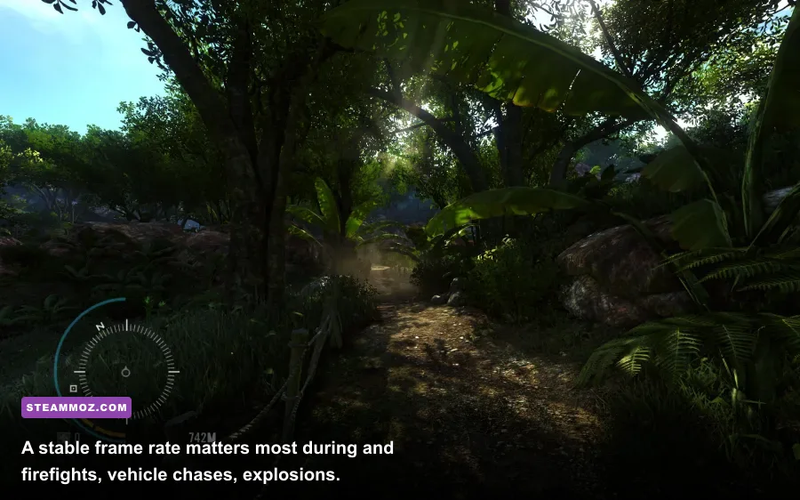 Far Cry 3 jungle combat with Jason Brody using a rifle on PC